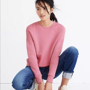 Madewell Mainstay Sweatshirt Pink size Large LIKE NEW-  EUC
